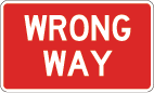 wrong way sign icon