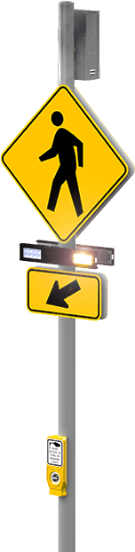 sc315-g ac-powered rectangular rapid flashing beacon (RRFB)