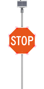 R247-MX MX 100 LED Sign Module Stop front view