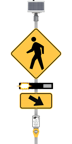 R920-MX RRFB Rectangular Rapid Flashing Beacon