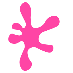 pink splash of paint