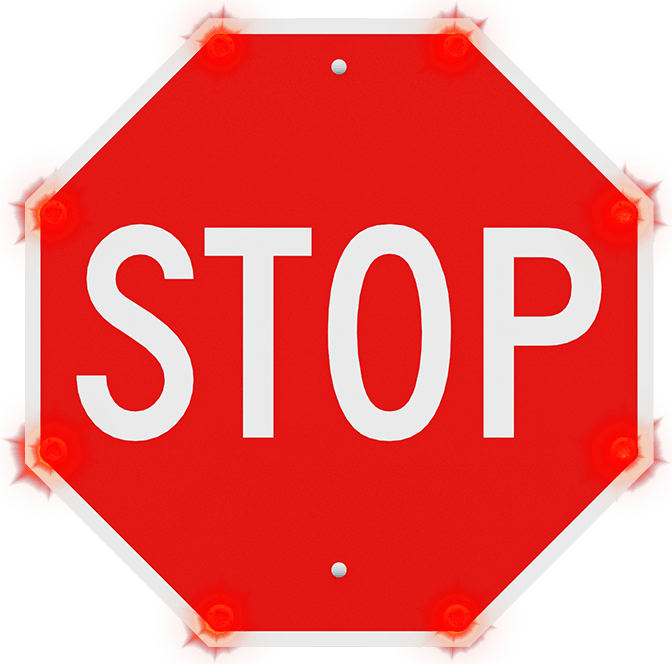 r1-1 led enhanced stop sign