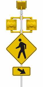 carmanah r820-e circular flashing crosswalk beacon