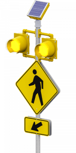 carmanah r820-e circular flashing crosswalk beacon
