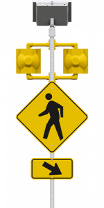 carmanah r820-f circular flashing crosswalk beacon