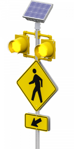 carmanah r820-f circular flashing crosswalk beacon