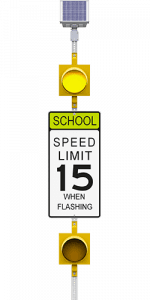 carmanah r829-e flashing school zone speed limit beacon