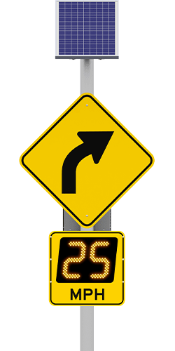 speedcheck advisory radar speed sign