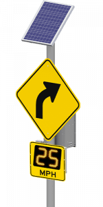 speedcheck advisory radar speed sign