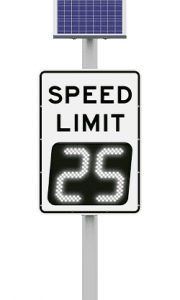 carmanah speedcheck-15 digital variable speed limit sign with 25 digits