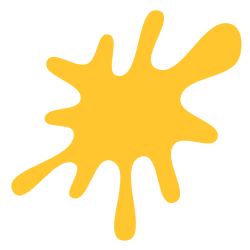 yellow splash of paint